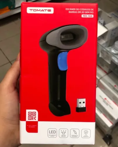 Leitor código de barras 2D sem fio