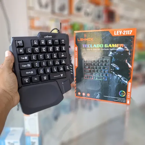 Teclado gamer de uma mão USB rgb - entrega em slz e região 
