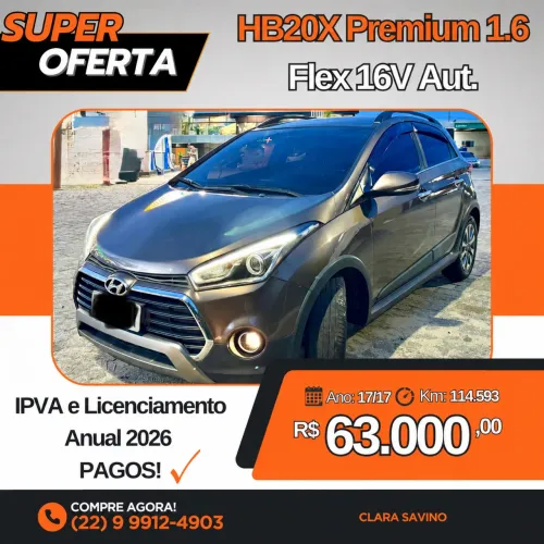 Hyundai HB20X Premium 1.6 Flex 16V Aut. 2017