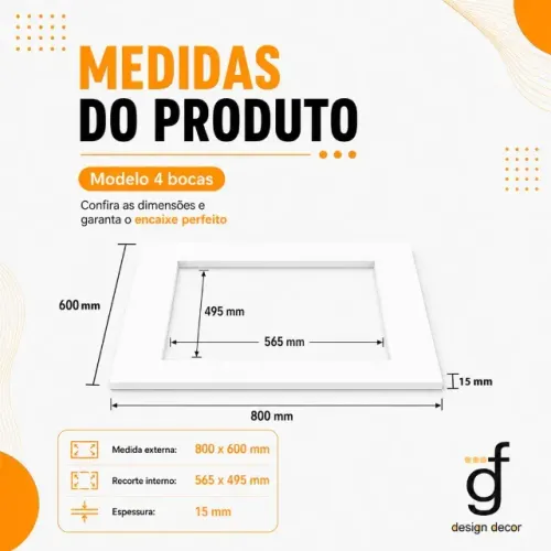 Tampo fogão de indução 04 bocas lacrado e novo