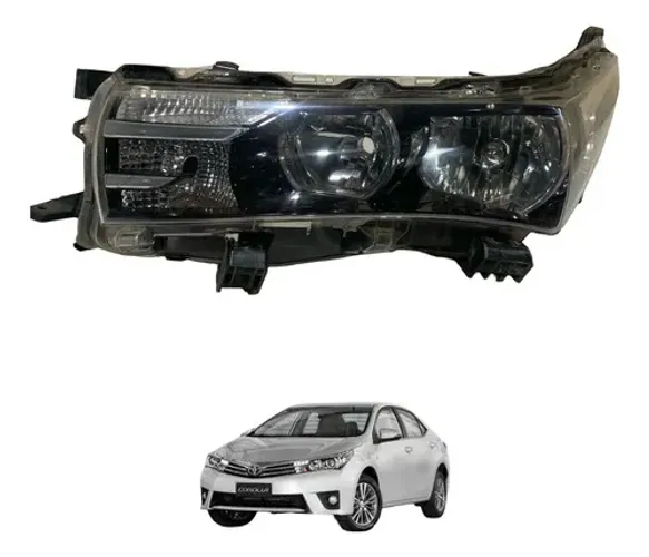 Farol Esquerdo Foco Duplo Toyota Corolla 2015 A 2017 Esquerdo/motorista