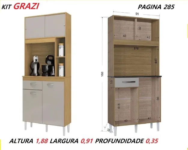 Armário kit 90 cm