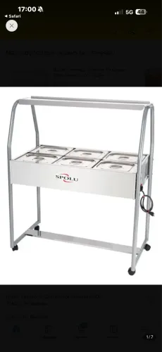 Buffet térmico, 6 Cubas, inox 220 V