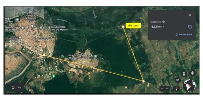 Terreno na Vila Landi a 50 metros da beira do rio Tocantins