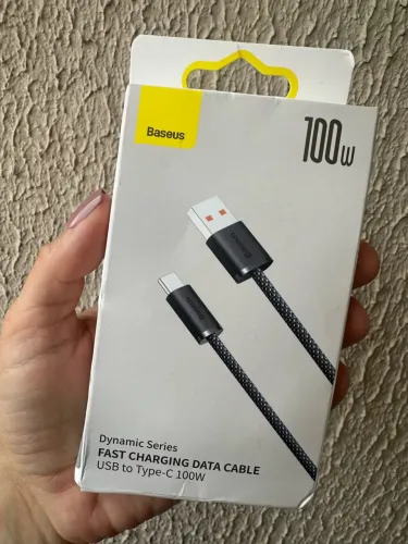 Cabo Baseus USB-A p USB-C Turbo 100w 1m - Dynamic Series ORIGINAL LACRADO