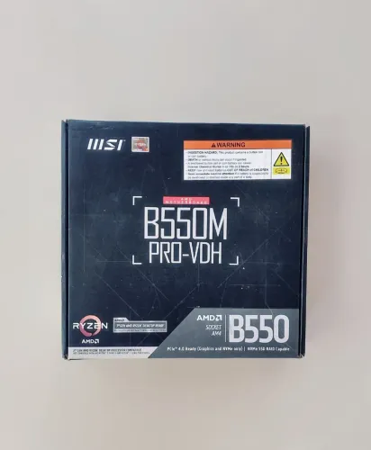 PLACA MÃE b550 vdh msi NOVA