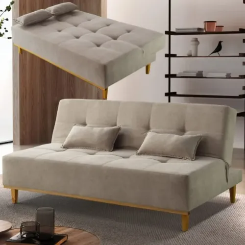 Receba amanhã! Sofá Cama Dallas Ref.48 1,81 m Linho