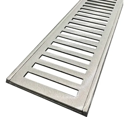 Grelha Aluminio C/Caixilio 20cm x 1,00MT