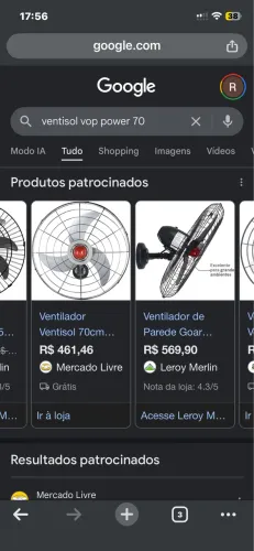 Ventilador de parede 