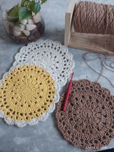 Kit de chá/café de crochê ?