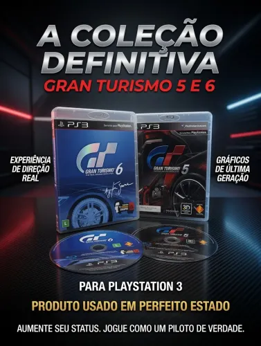 Coleção GRAN TURISMO 5 e 6 para PlayStation 3