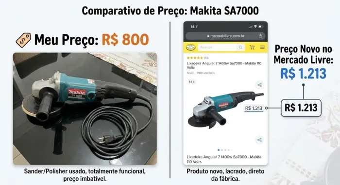 Lixadeira angular makita