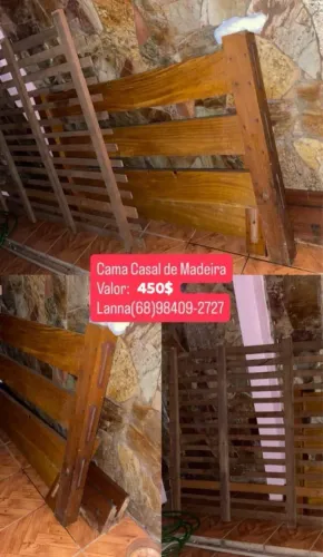Cama de Madeira Casal