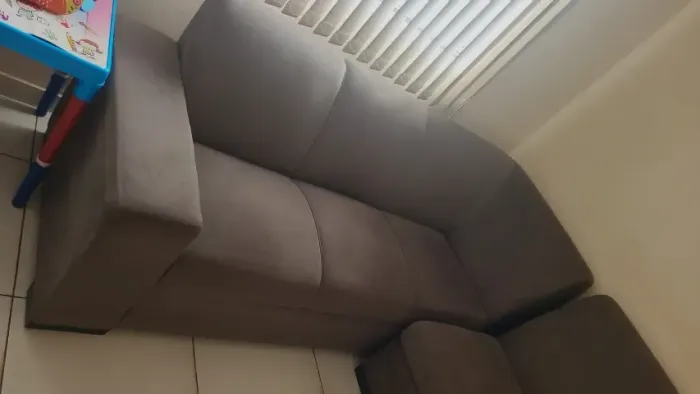 SOFA CANTO/ MESINHA - MARROM CLARO ACINZENTADO
