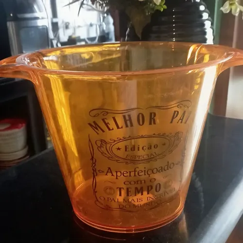 Balde de gelo em acrílico Dia dos Pais
