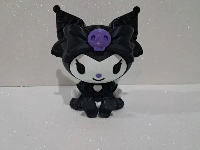 Figure action impressão 3D Kuromi (Hello Kitty)10cm