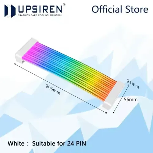 Cabo Strimer Upsiren ARGB 24 pinos (para a alimentação da placa mãe)