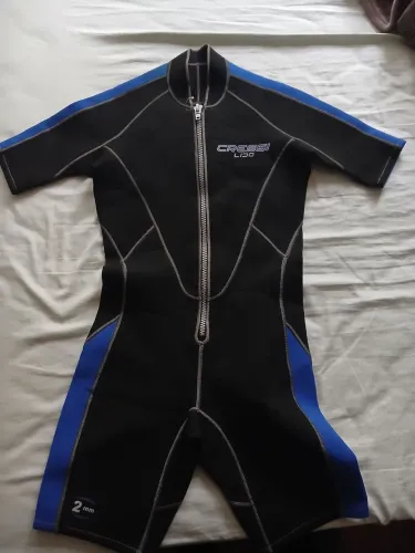 Roupa de Neoprene Cressi Lido Short 2 mm - Masculina - Tamanho 4
