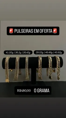 Pulseira de Ouro 18k oferta gr480