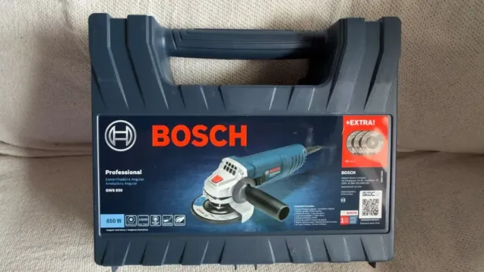 Esmerilhadeira Angular Bosch GWS 850 Professional 850W (Na Maleta, lacrada)