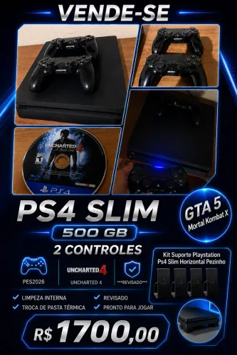 Ps4 Slim / 500 GB / Revisado / 2 Controles