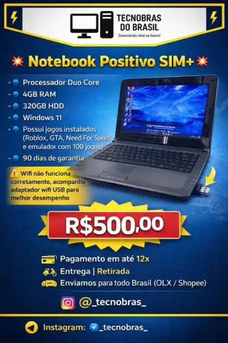 Notebook Positivo SIM+