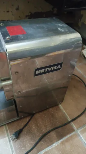 Ralador de Queijo Elétrico Metvisa Industrial em Aço Inox + 3 Discos - Ótimo Estado!