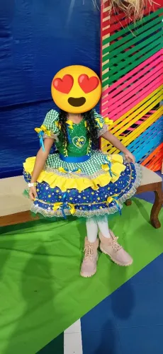 Vestido junino infantil 