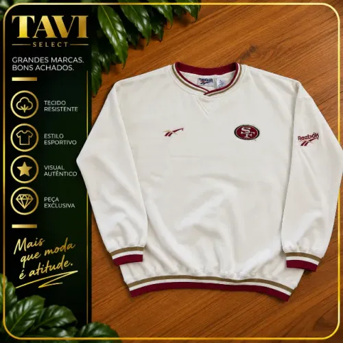 Moletom Reebok San Francisco 49ers - Tamanho XL