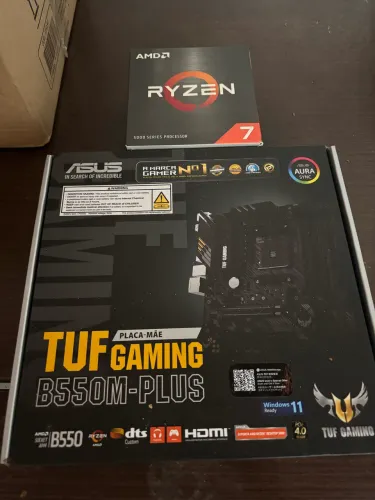 *Kit Ryzen 7 5700X + ASUS TUF B550M-PLUS - Lacrado*  