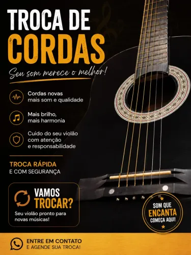 ? TROCA: CORDAS DE AÇO NOVAS POR CORDAS DE NYLON