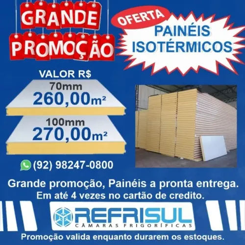 Painéis FRIGORÍFICOS Isotérmicos