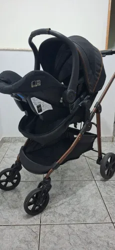 Conjunto Carrinho Olympus New Black + Bebê Conforto | Completo