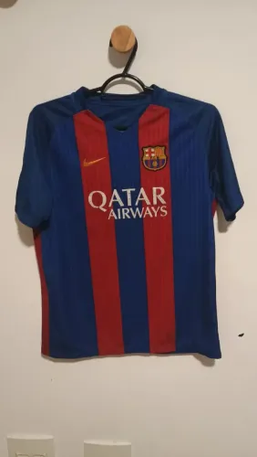 Camisa Barcelona Infantil 2017 12 anos