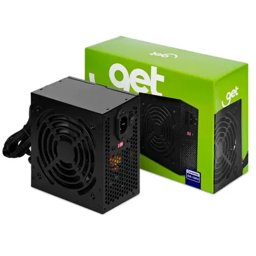 Fonte Atx 500w Real Get Com Cabo de Força Bivolt Preto *ENTREGA GRÁTIS*