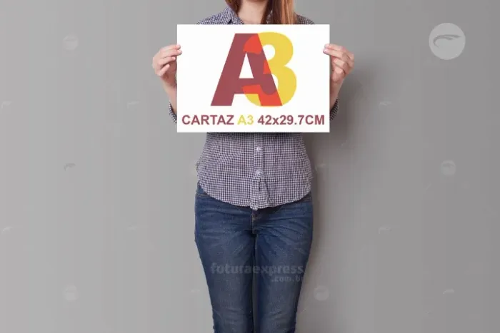 Impressão A3 42x29cm, em papel sulfit 75g, promoção enquanto durar o estoque