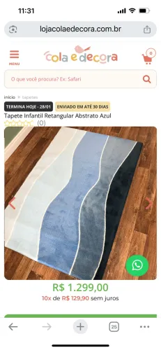 Tapete Infantil - ondas 