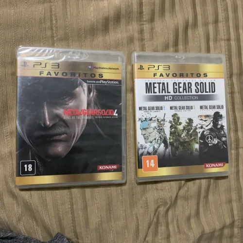 Jogos lacrados Metal gear solid hd collection e 4 ps3 PlayStation 3 play completos 