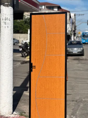 PORTA DE MADEIRA PRONTA E COMPLETA 60CM 70CM 80CM - COMPRA CERTA 