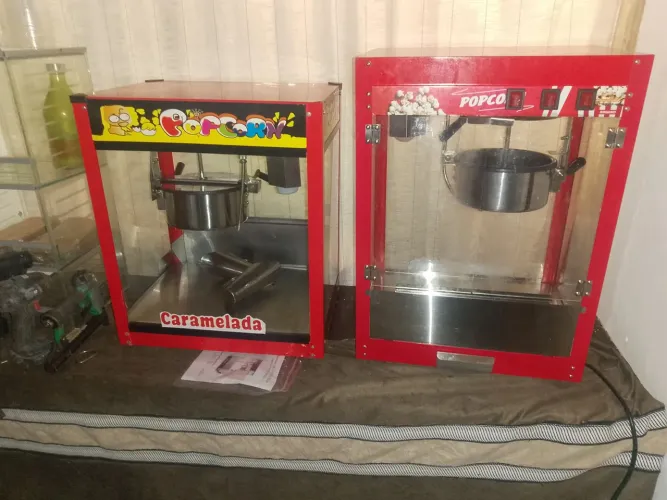 Pipoqueira elétrica proficional com ou sem carrinho