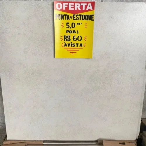 PONTA de ESTOQUE - PISO 60x60cm - 5,00M² POR: R$60