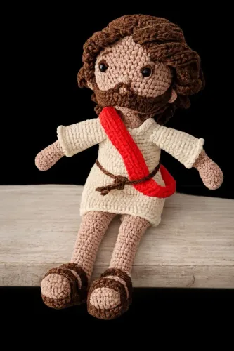 Jesus em crochê amigurumi artesanal - feito à mão - decoração e presente
