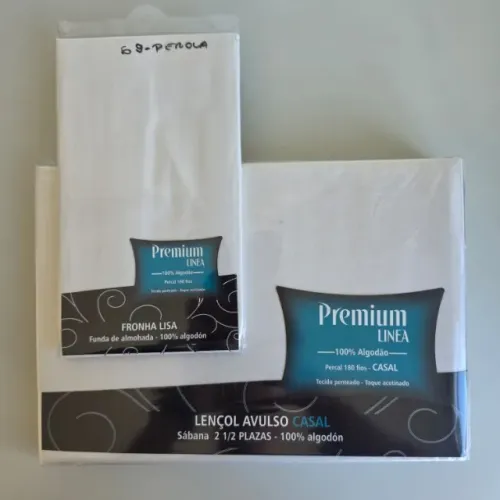 Kit com 1 Lençol Avulso Casal e 1 Fronha Lisa