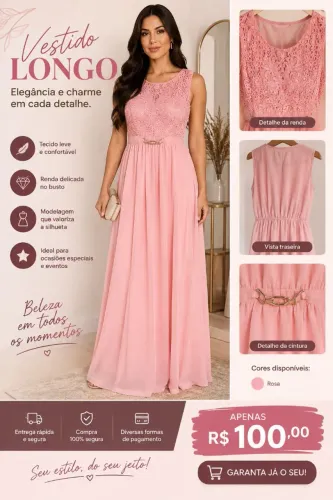 Vestido de festa Longo