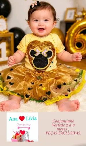 Conjunto para bebe minina.