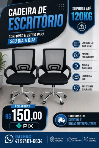 Cadeira de Escritório NOVAS PROMOÇÃO
