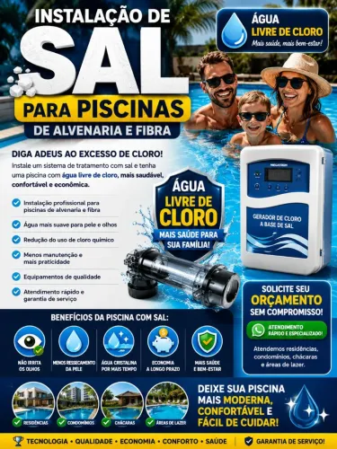 Venda e Instalação de Sal para Piscina