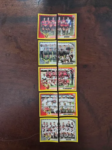 R$ 35 cada dupla - figurinhas jogadores CB 1998 nunca coladas