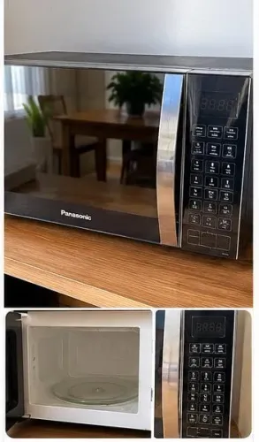 Micro-ondas Panasonic Inox Espelhado - Ótimo Estado