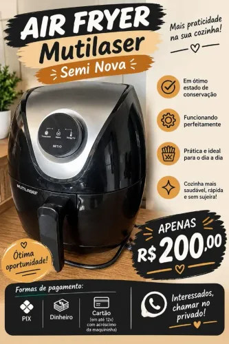 Air fryer ótimo estado de uso